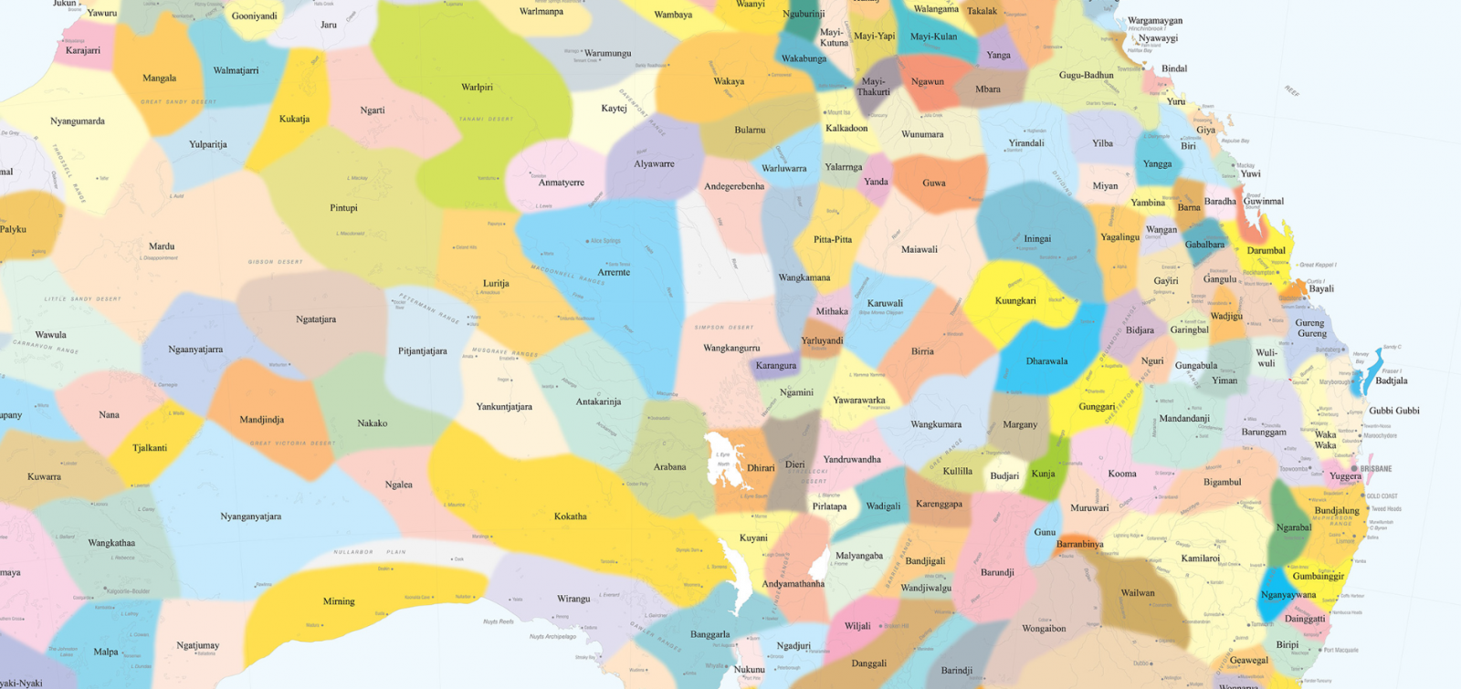 Aboriginal Clan Map Australia